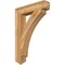Ekena Millwork Thorton Arts & Crafts Rough Sawn Bracket, Western Red Cedar, 6"W x 32"D x 44"H BKT06X32X44THR03RWR - alternate 1
